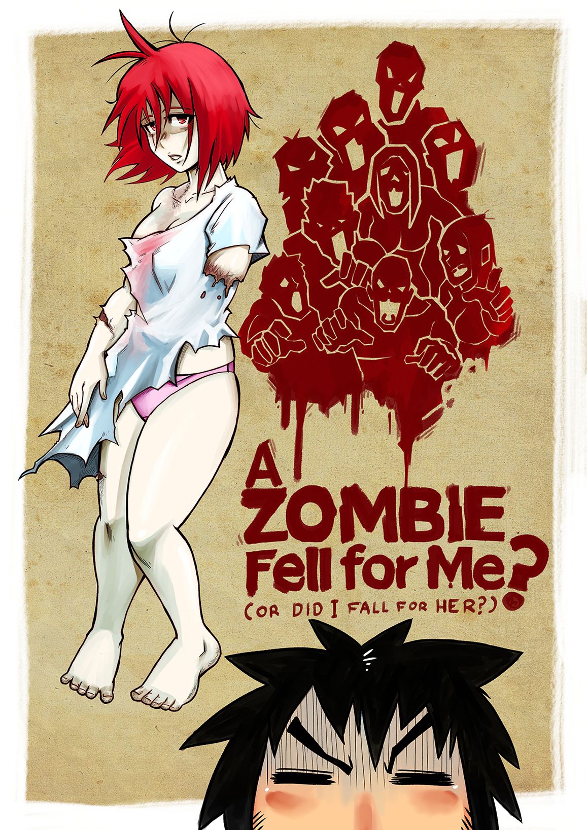 Sexy zombie hunter girl naked