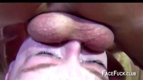 Hardcore mouthfuck deepthroat cumshot inside throat