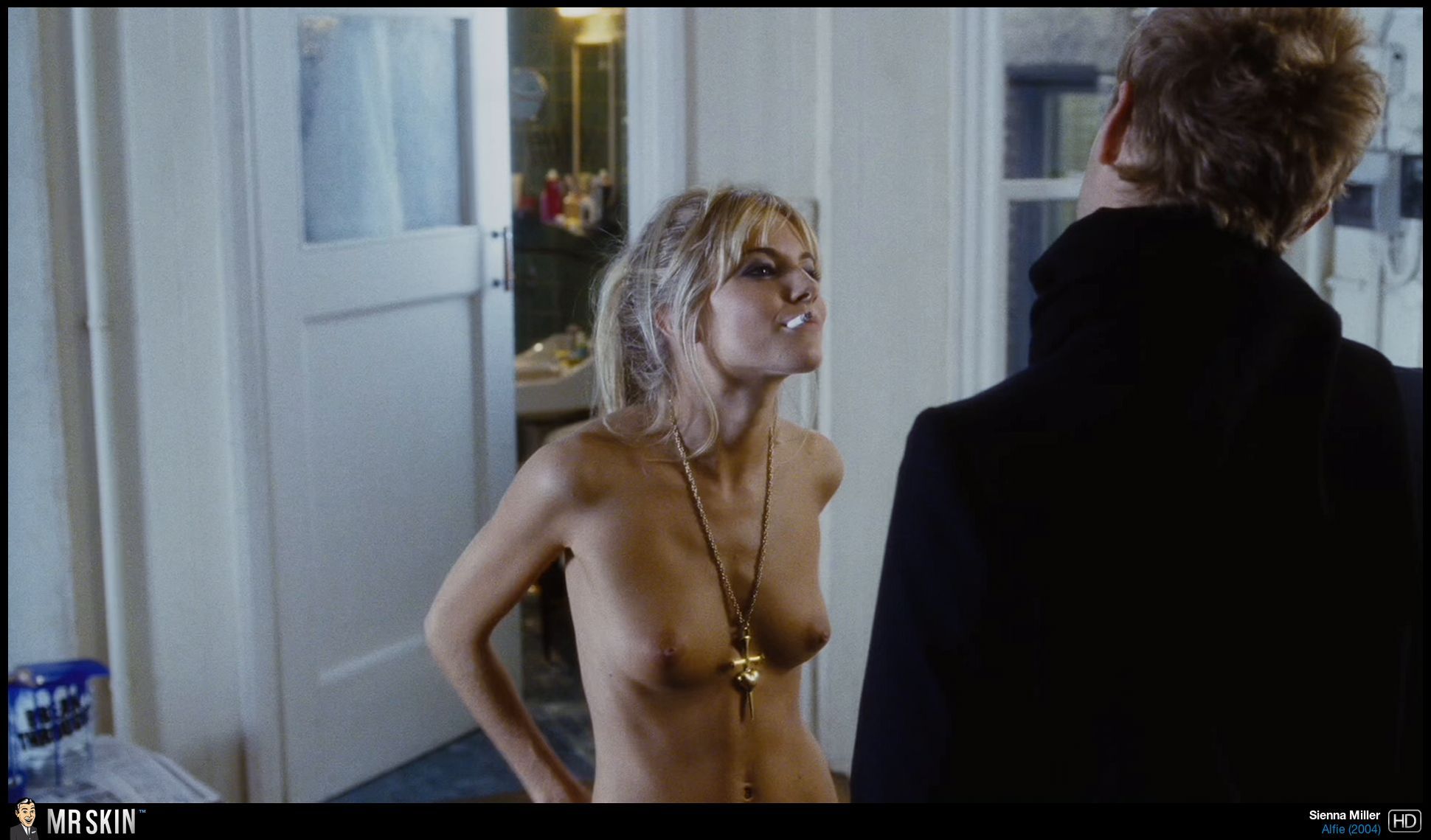 Sienna miller showing perky boobs alfie