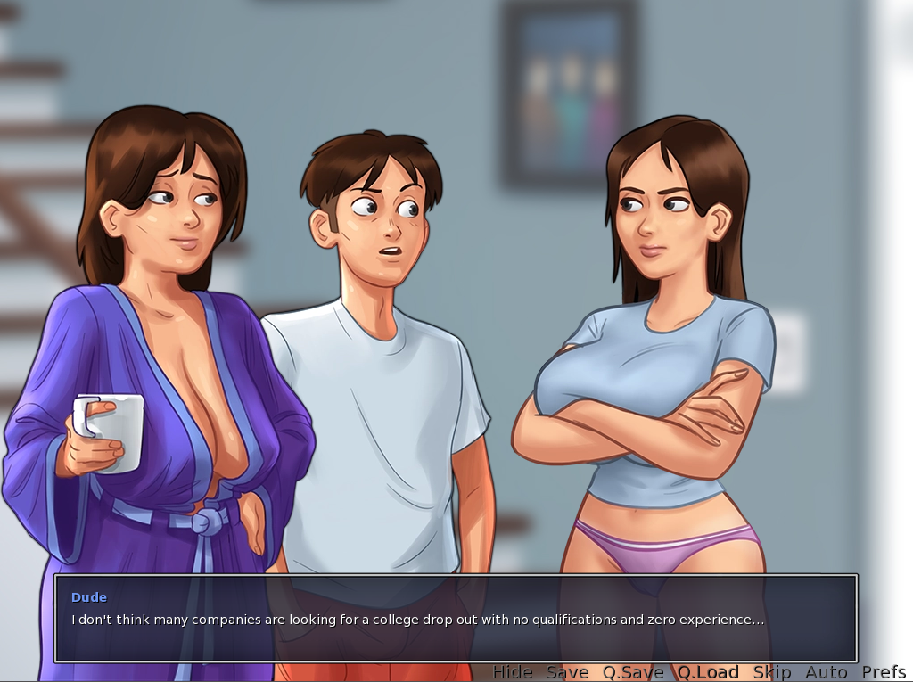 SUMMERTIME SAGA (PT 55) - Strip poker night -Ms Johnson Route.