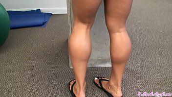 best of Woman quads muscular blonde measuring
