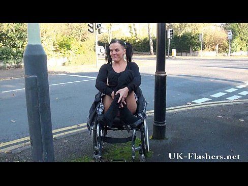 Legless amputee girl wheelchair transfer