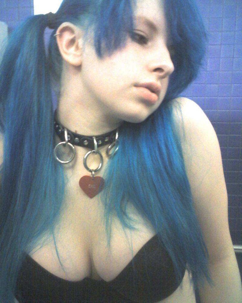 Blue hair goth
