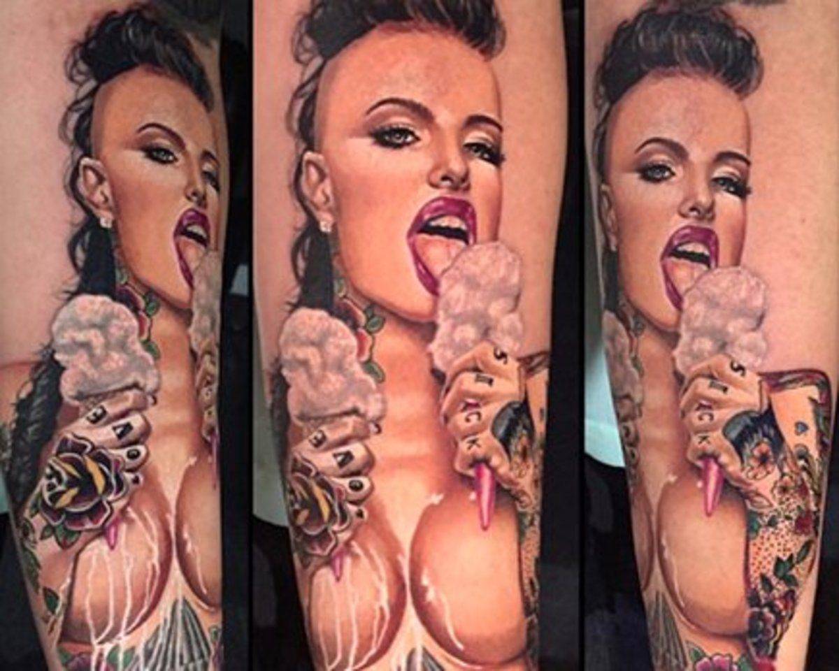 Arm tattoo porno