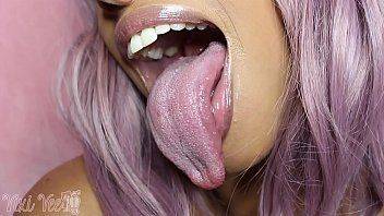 Tongue fetish vore